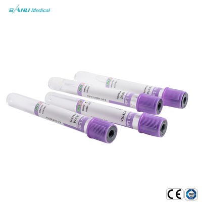 Jednorazowa rurka próżniowa PET / GLASS K2 / K3 EDTA z certyfikatem CE 3-9 ml
