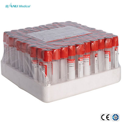 Jednorazowe probówki do zbierania próżniowego Red Top PET Clot Activator Tube