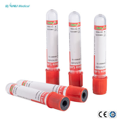 Jednorazowe probówki do zbierania próżniowego Red Top PET Clot Activator Tube