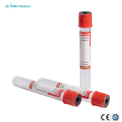 Jednorazowe probówki do zbierania próżniowego Red Top PET Clot Activator Tube