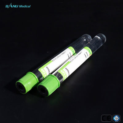 5 ml zielona górna rurka z heparyną sodową do pobierania krwi z materiału PET