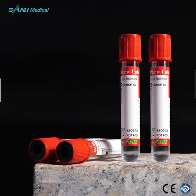 Red Top Probówki do zbierania próżniowego PET Clot Activator Tube