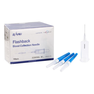 Igły do ​​pobierania krwi Flashback Vacuum 23G 3/4 &amp;#39;&amp;#39; 0,6x19mm Niebieski kolor