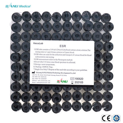 Probówka do pomiaru sedymentacji erytrocytów Black Top 13x75mm 1,6 ml sterylna