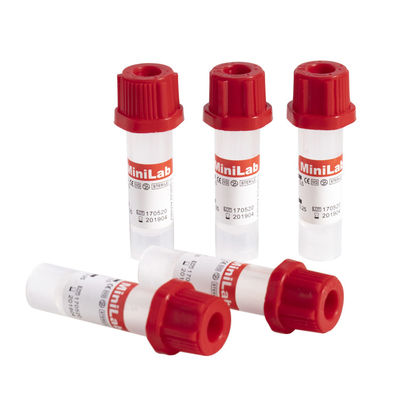 Sterylne plastikowe rurki kapilarne o pojemności 0,5 ml do jednorazowego użytku