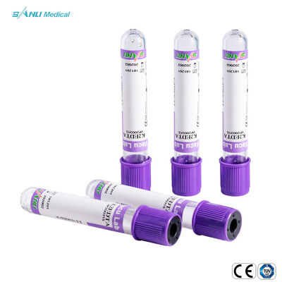 Szklane probówki do pobierania krwi 4 ml Lawendowe probówki K2 EDTA Tubes