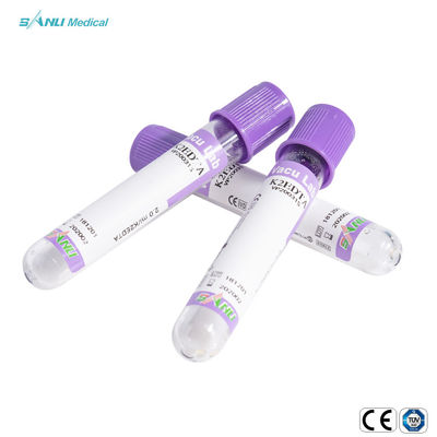 Szklane probówki do pobierania krwi 4 ml Lawendowe probówki K2 EDTA Tubes