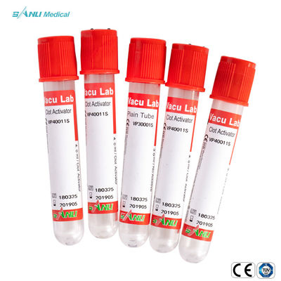 Szklane probówki do pobierania krwi z aktywatorem krzepnięcia 5 ml do testów biochemicznych