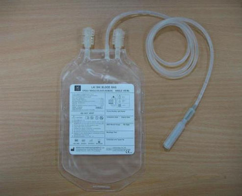 CPDA CPD Pojedyncza torba na krew Płaska folia przezroczysta 250 ml